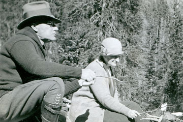 John D. Rockefeller, Jr. tours Grand Teton National Park for the first time