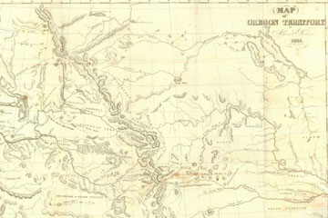 Samuel Parker Map of Oregon Territory