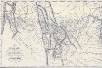 Lewis and Clark map showing John Colter’s route